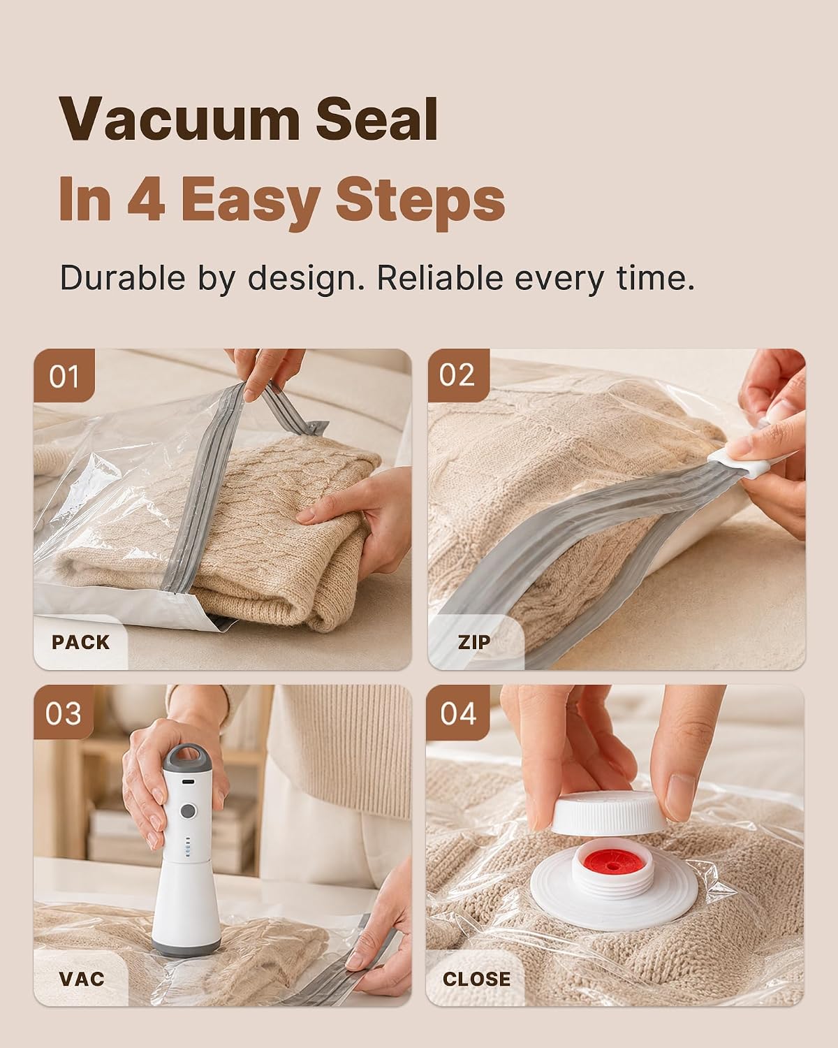 Thumbnail 4 de Vacbird Vacuum Seal Bags 20 Pack, 4000Pa