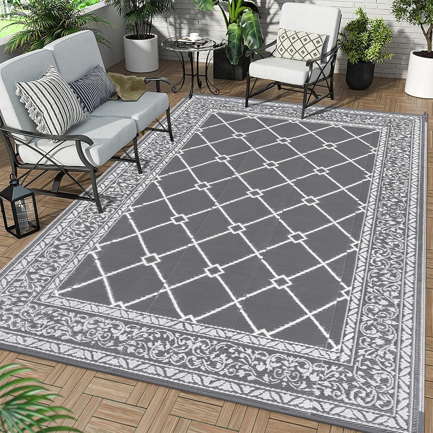 Detalle de Enyhom Extra Large Outdoor Area Rug 240 x 300 cm