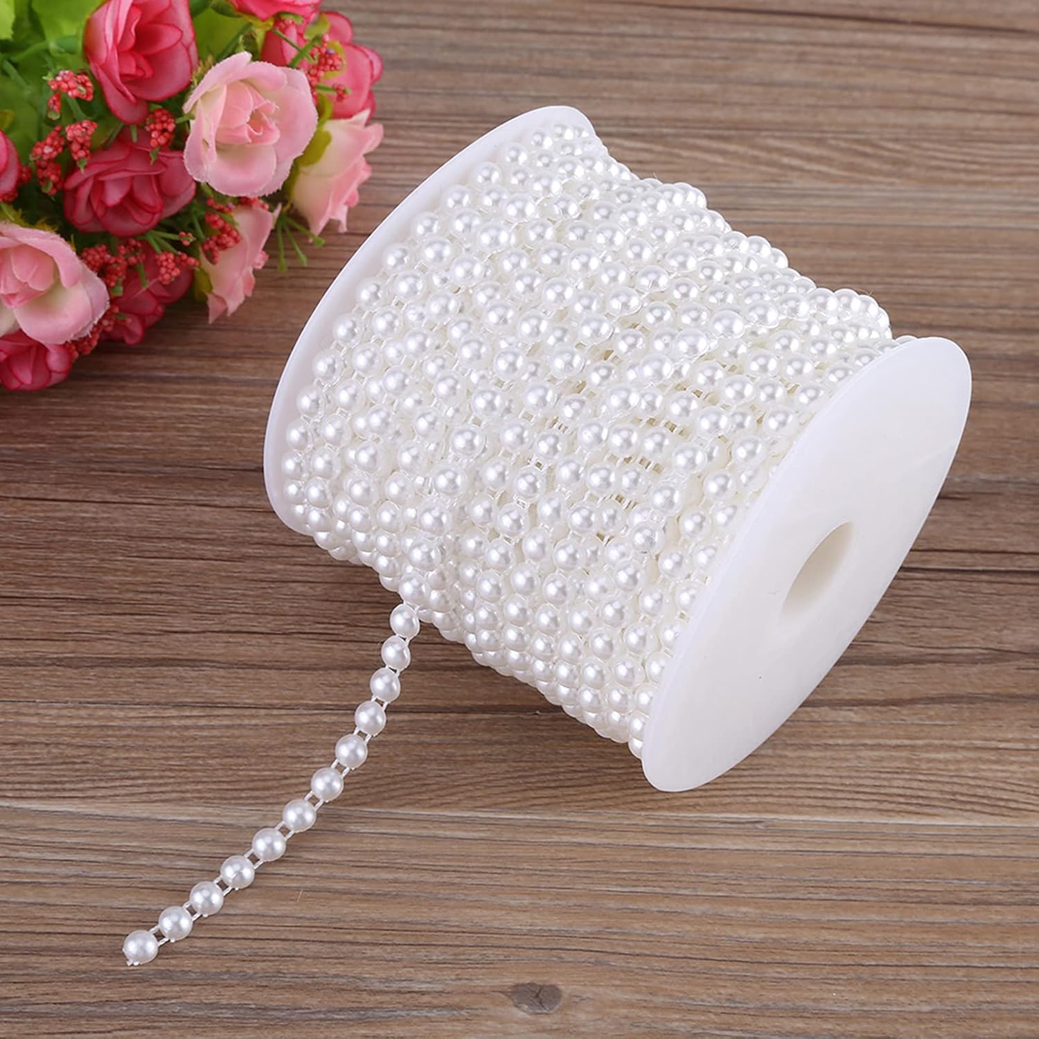 Detalle de Faux Pearl Bead Garlands 25m roll garland ๐