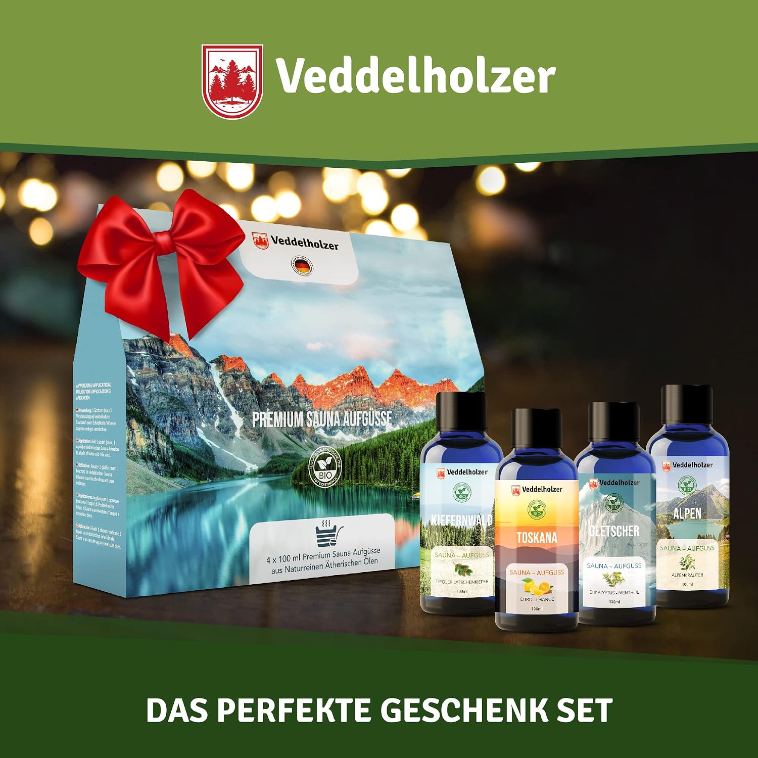 Detalle 2 de Veddelholzer BIO Saunaaufguss 4 x 100 ml