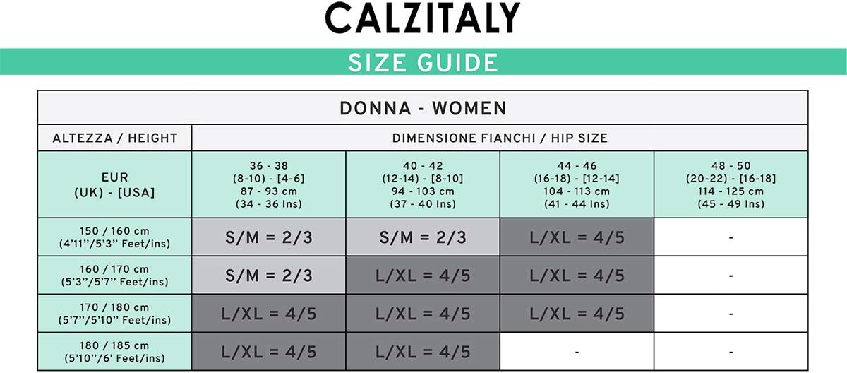 Detalle 2 de CALZITALY Collants Femme Résille Professionnel pour la Danse avec Semelle Lisse – Noir/Beige, S/M et L/XL, Fabriqué en Italie