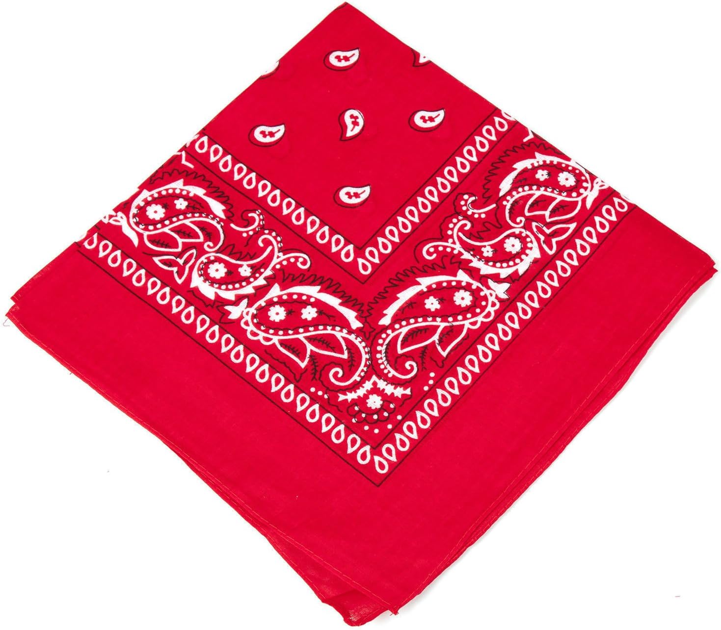 Thumbnail 6 de Boolavard 100% Cotton Paisley Bandanas – double-sided printed headwear (choose 1, 6 or 12 pack)