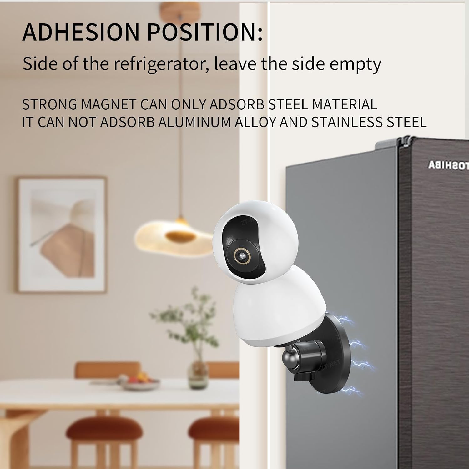 Thumbnail 4 de ZT-NET 24lb Magnetic Camera Mounting Base 2-pack