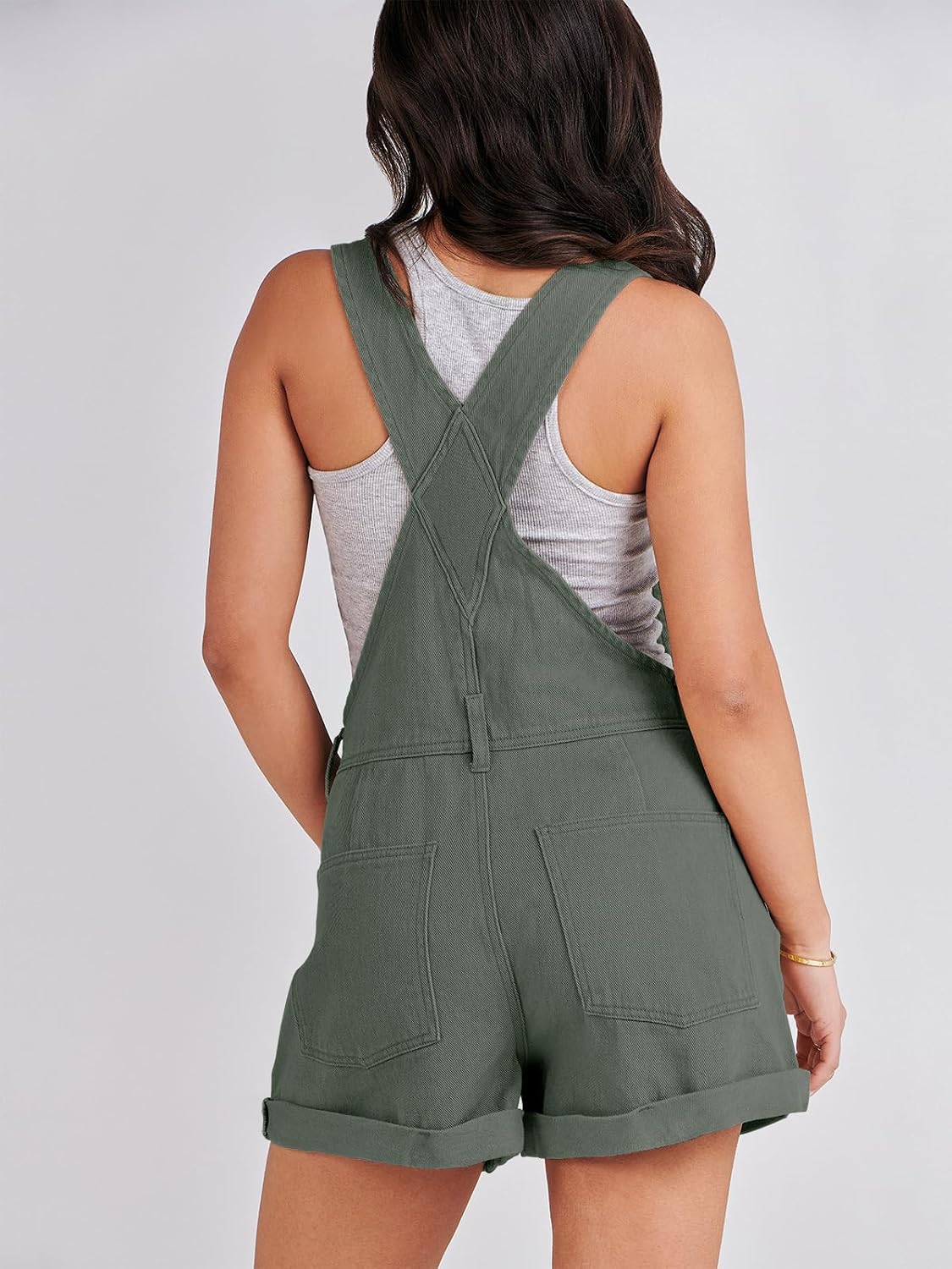 Thumbnail 1 de ANRABESS Women's Denim Shorts Overalls — Loose Fit Jumpsuit for Summer 2026