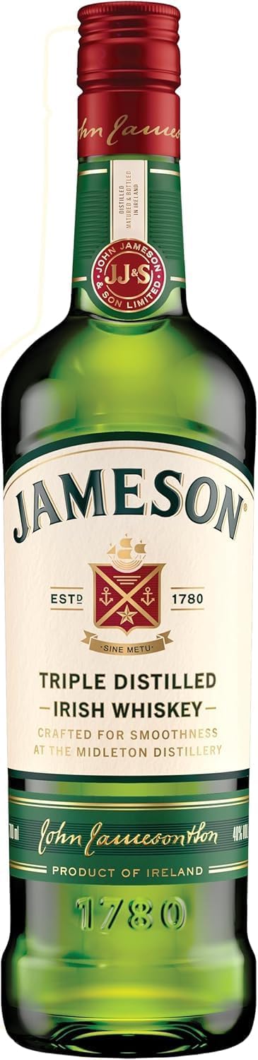 Detalle de Jameson Irish Whiskey – Blended Irish Whiskey, 0,7 l, 40% vol.
