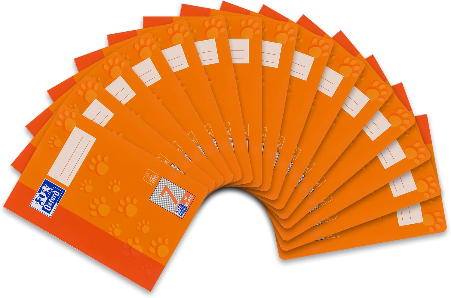 Detalle de Oxford Schulheft A5, 16 Blatt, Lineatur 7, kariert – 15er Pack