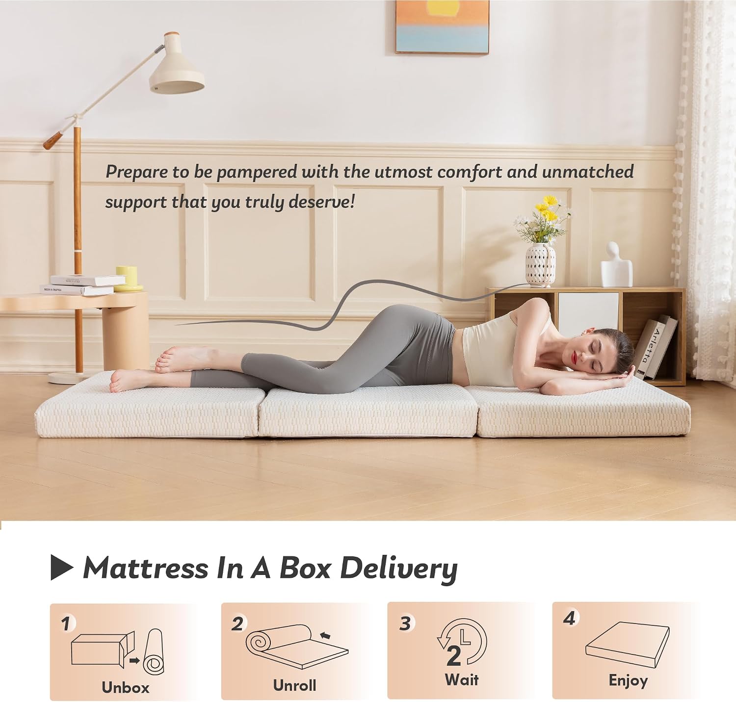 Thumbnail 5 de MLILY Tri-Fold Mattress, 4-Inch