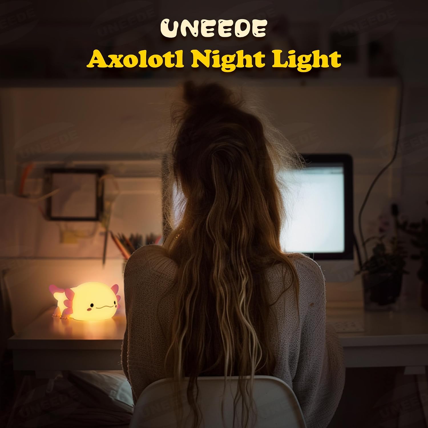 Thumbnail 6 de UNEEDE Axolotl Nachtlicht 1200 mAh 🎀