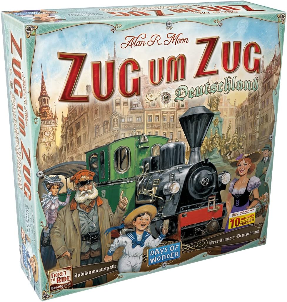 Detalle de Asmodee Zoug um Zug Deutschland Neuauflage 1902 – Version Allemande