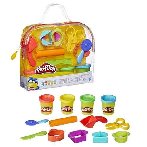 Detalle de Play-Doh Starter Set 9-Piece Kit with Storage Tote & 4 Modeling Compound Cans (Ages 3+)
