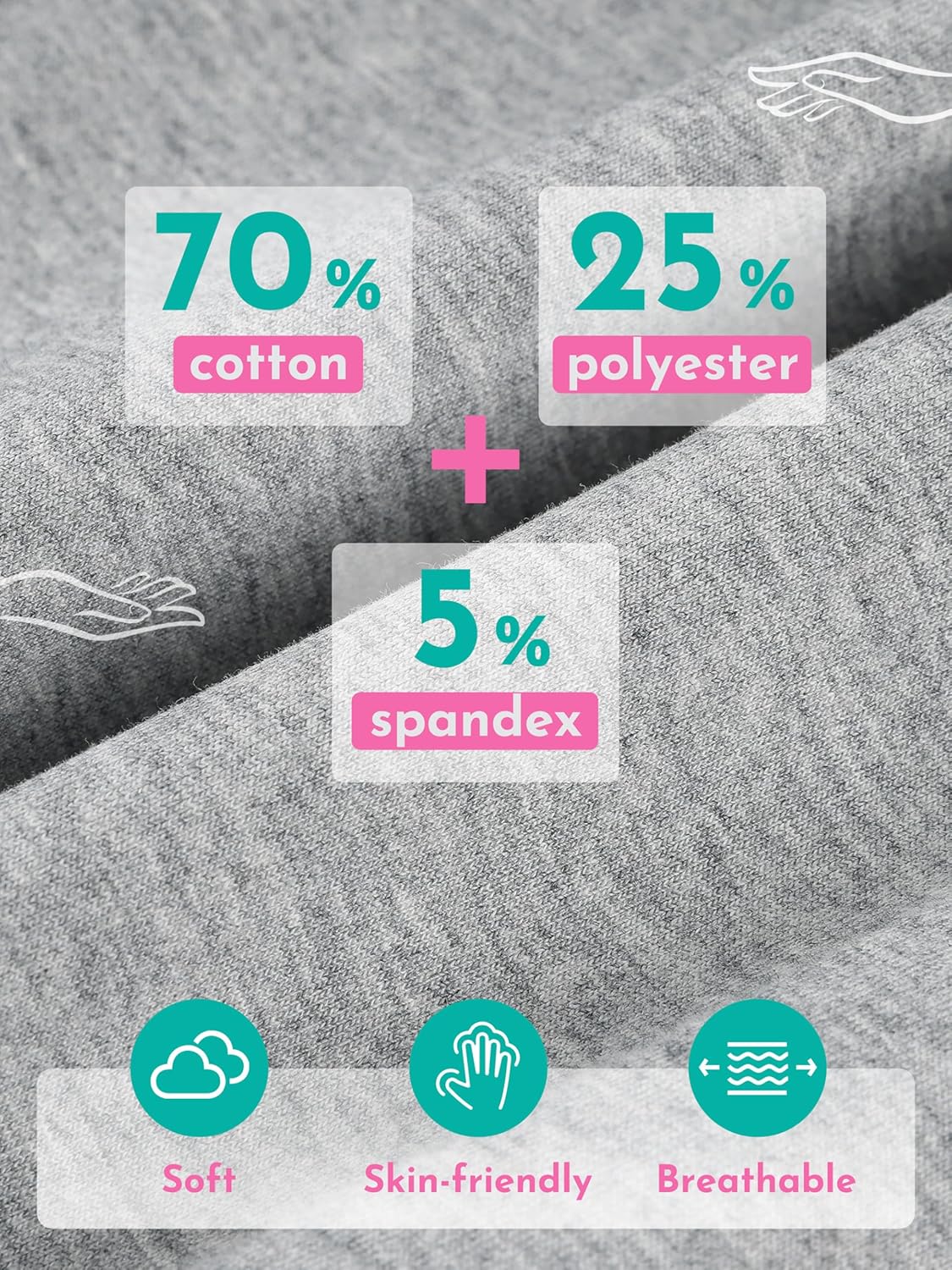 Thumbnail 2 de Resinta 4 Pack Joggers for Toddlers — Cotton Pants
