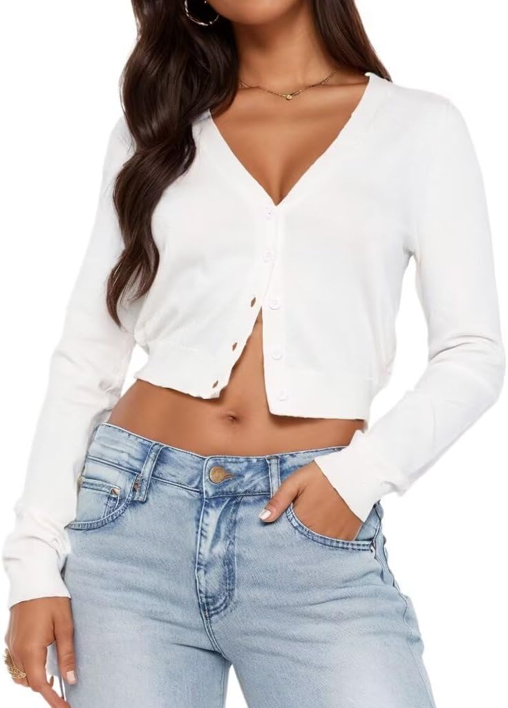 Thumbnail 6 de LACOZY Cardigan Open Front Cropped Knit