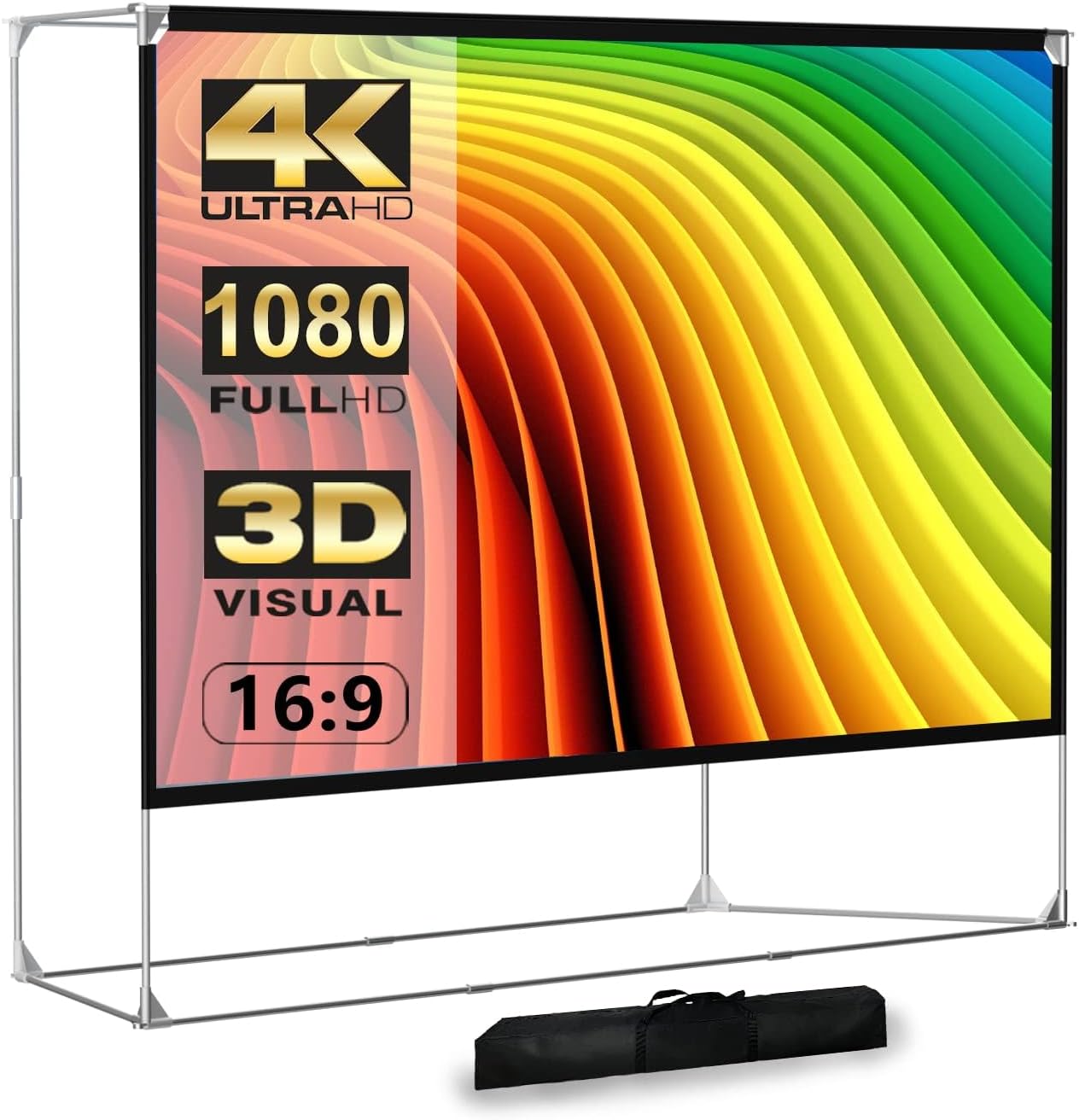 Thumbnail 6 de SKERELL Outdoor Projector Screen with Stand (80 inch) — Portable Backyard Theater