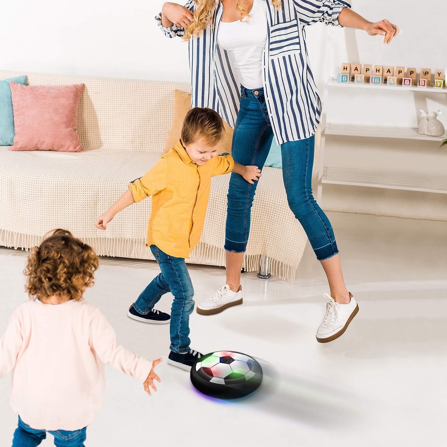 Thumbnail 6 de Toyk Boy Toys LED Hover Soccer Ball (Air Power Training Ball) for Indoor/Outdoor Play