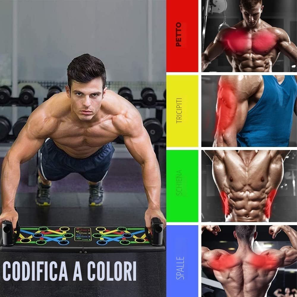 Detalle de Barre Parallele per Flessioni con Maniglie Antiscivolo:-supporto stabile per allenamenti di forza