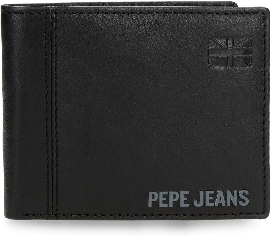 Pepe Jeans Cortland Portefeuille Horizontal avec Portefeuille Amovible – Taille Unique