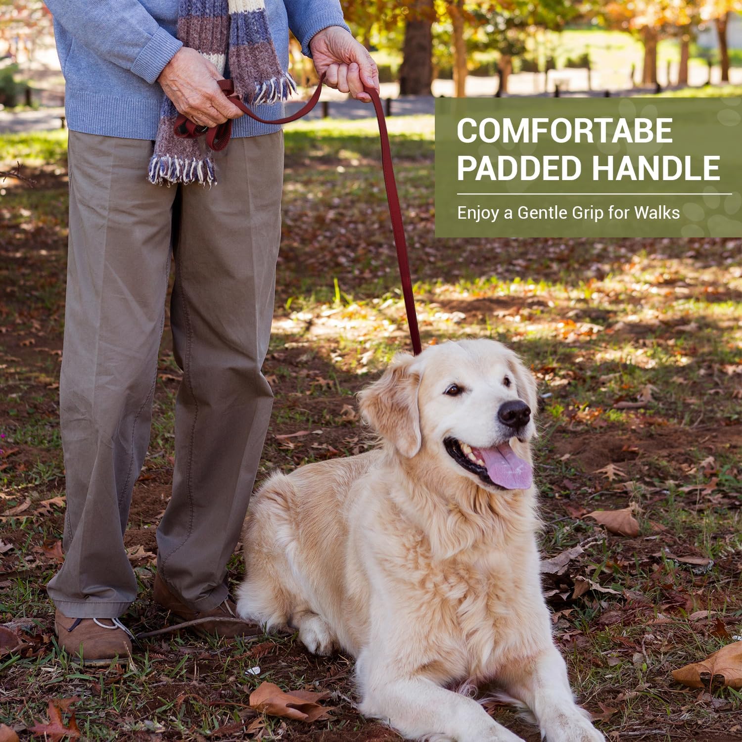 Thumbnail 6 de PETCOOZ double-ended dog training lead (3m/9.8ft) for hands-free walking and stop-pulling support