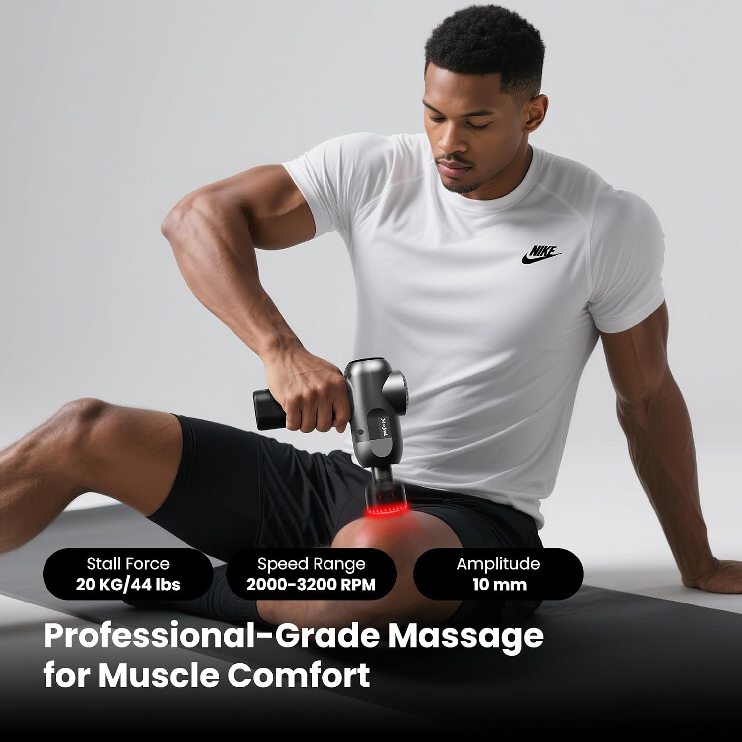 Detalle de BOB AND BRAD C2 Ultra Massage Gun with Heat & Red LED Therapy Head