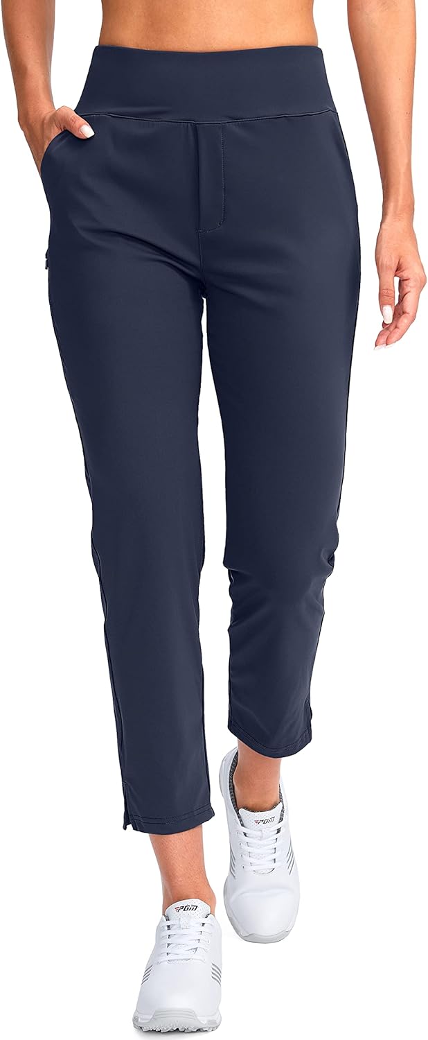 Thumbnail 1 de YYV Women’s Stretch Golf Pants with High Waist Control and Pockets (Ankle 7/8)
