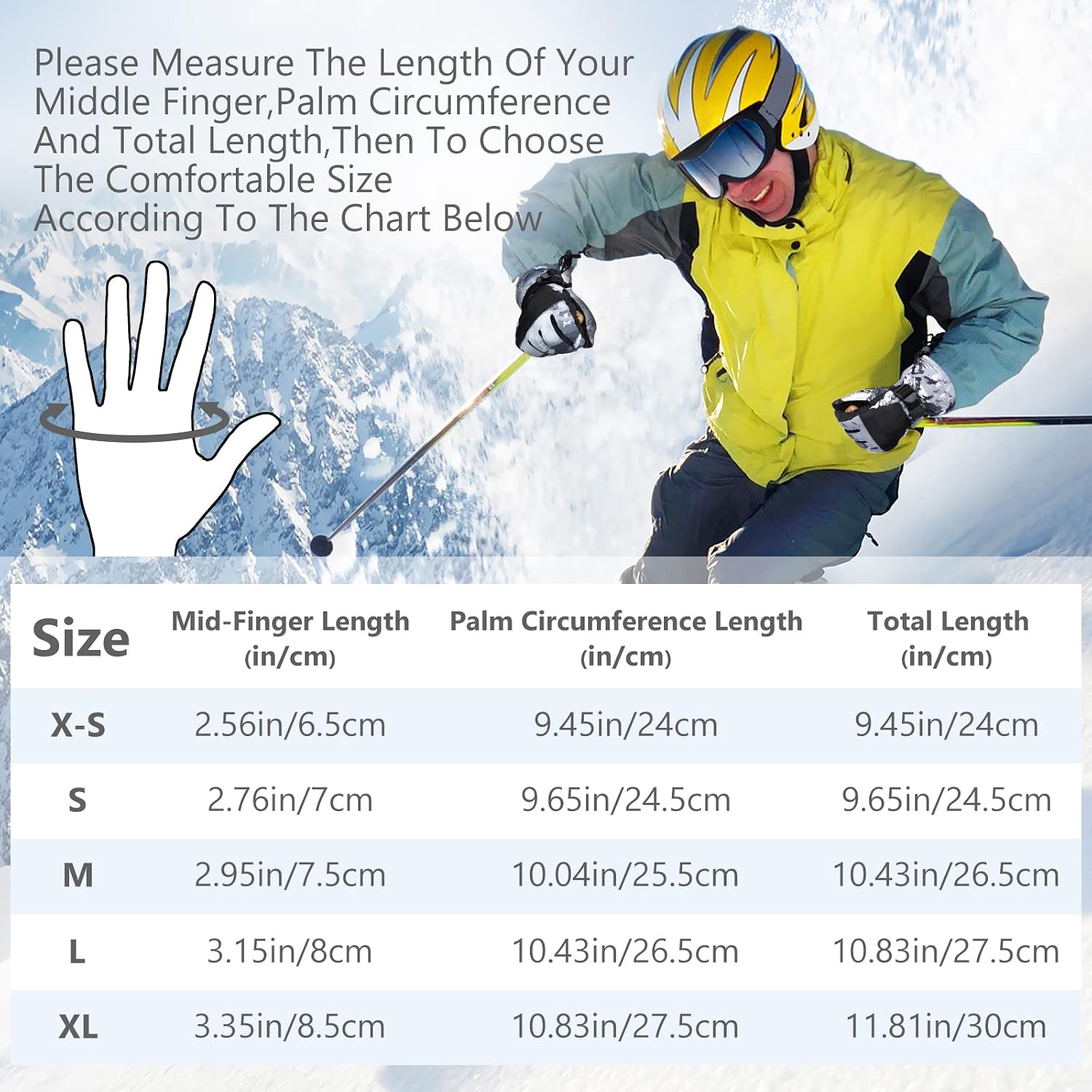 Thumbnail 5 de Odtmger Ski Gloves warm waterproof snow gloves