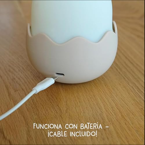 Thumbnail 6 de MegaLight Eggy Eggy luz nocturna LED táctil para niños y lactancia (carga USB)