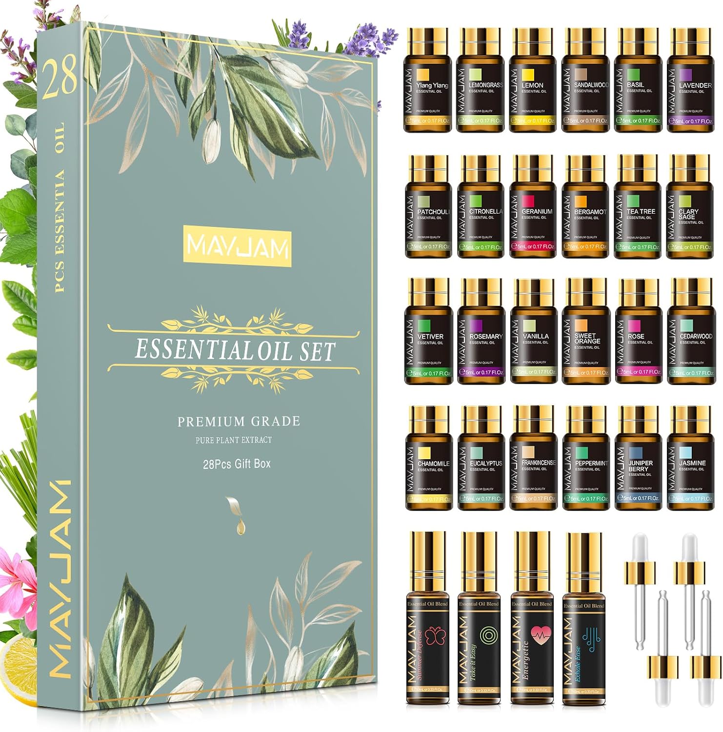Detalle de MAYJAM Coffret Huiles Essentielles 28pcs