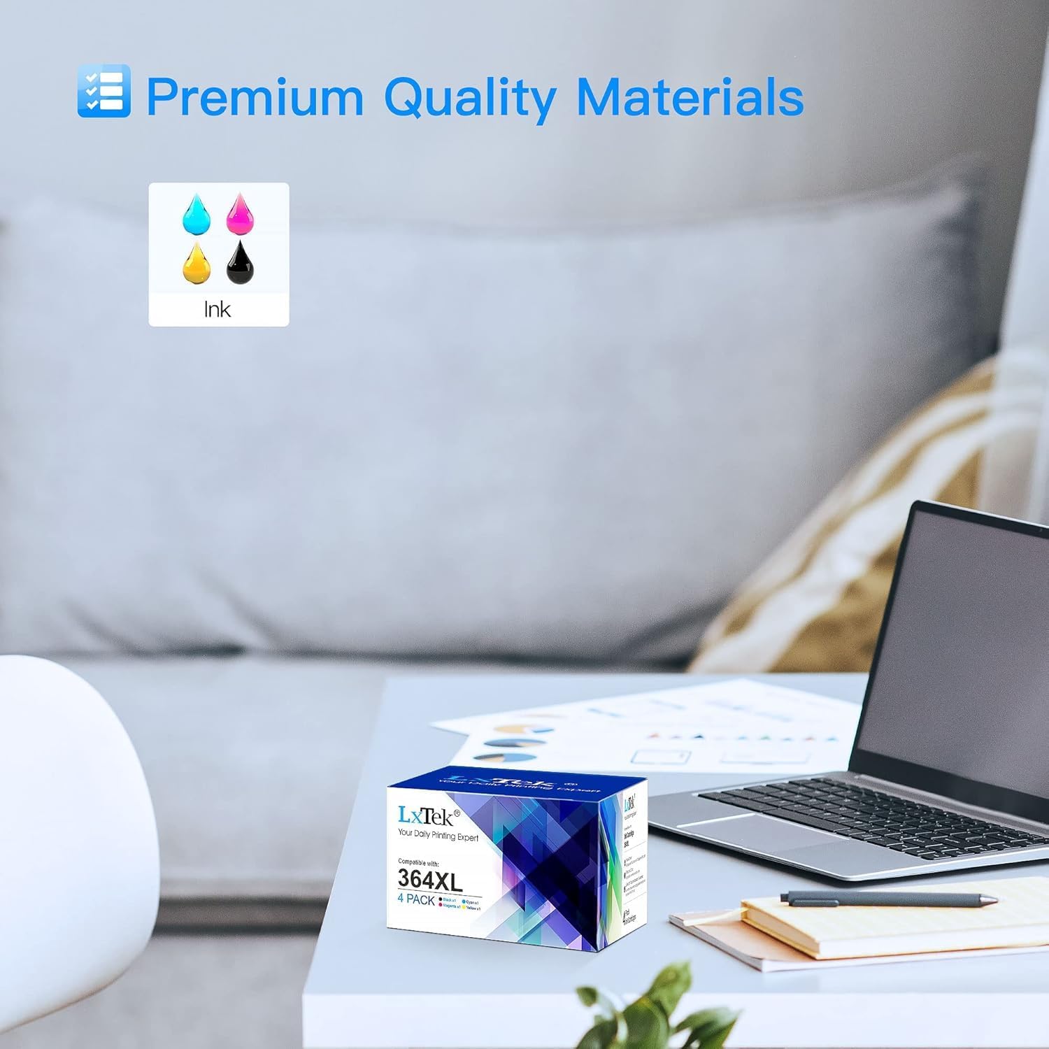 Thumbnail 3 de LxTek 364XL compatible ink cartridges 4‑pack