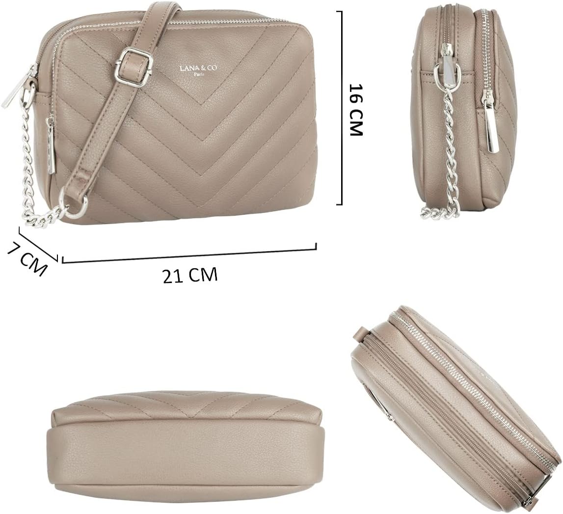 Thumbnail 5 de CRAZYCHIC Bolso bandolera acolchada 21x16x7 cm