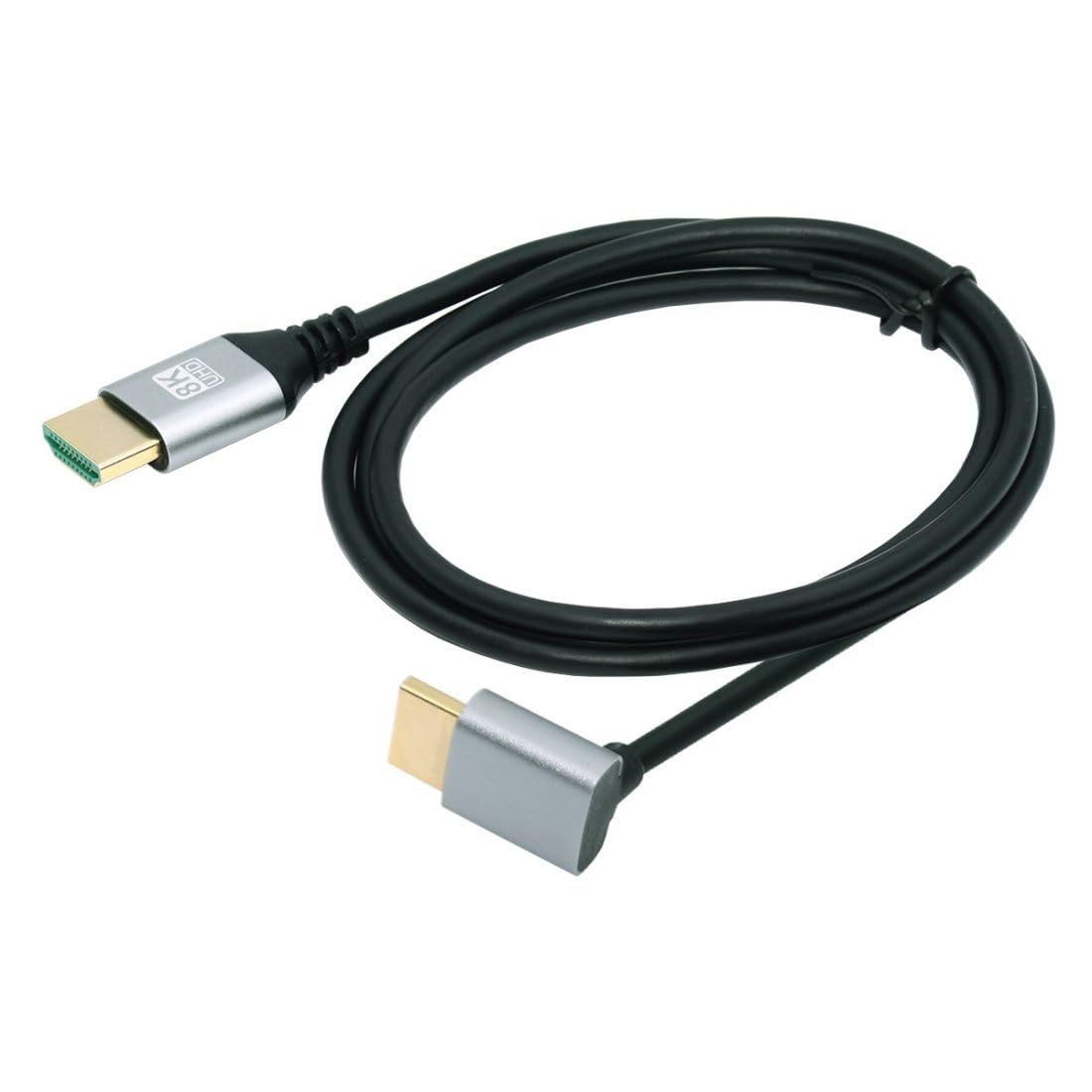 Thumbnail 6 de chenyang HDMI 2.1 Kabel – 90° Abgewinkelt, 8K@60Hz / 4K@120Hz, 48 Gbit/s, vergoldet, 1,0 m