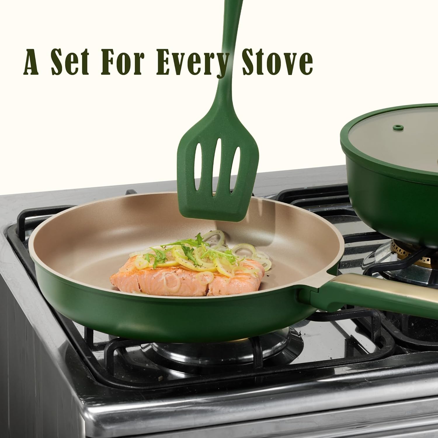 Thumbnail 5 de CAROTE 18-Piece Nonstick Pots and Pans Set with Stay Cool Handles (Induction Compatible)