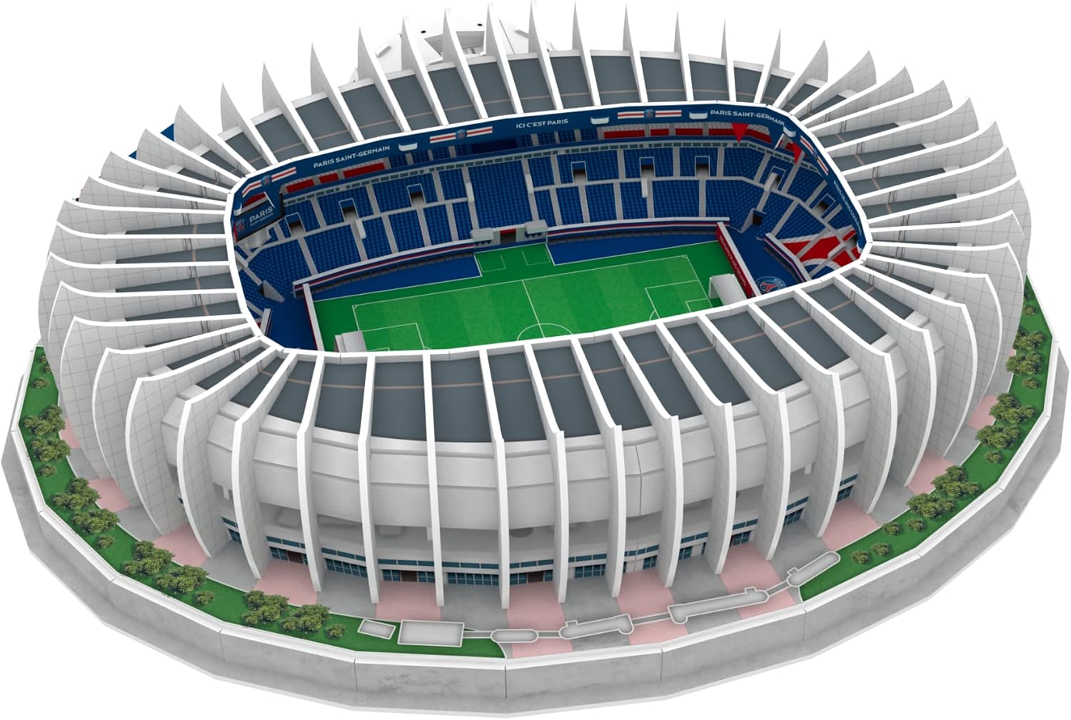 Thumbnail 6 de Megableu Puzzle 3D Parco dei Principi con luci LED e stadio PSG (111 pezzi, da montare)
