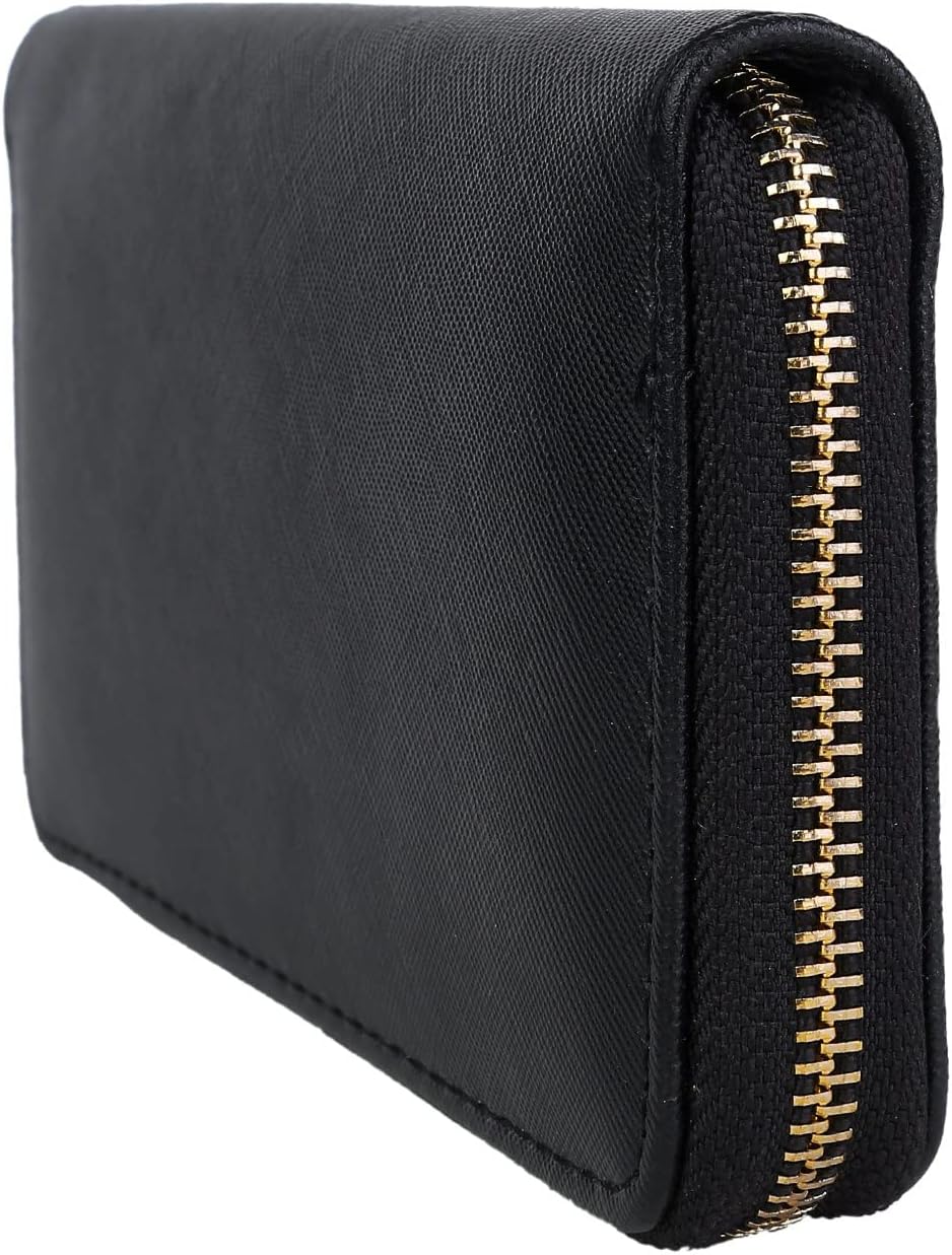 Detalle 2 de DonDon Monedero Unicolor Negro 19 cm