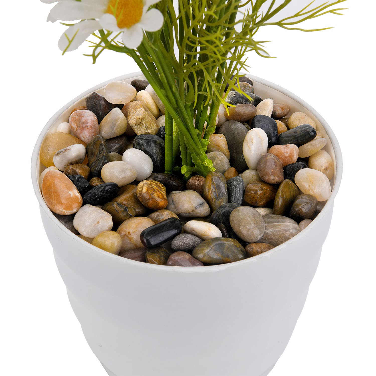 Thumbnail 3 de Hisredsun Dekorative Steine 0,95 kg – polierte Flusskiesel für Blumenkästen, Garten und Aquarium