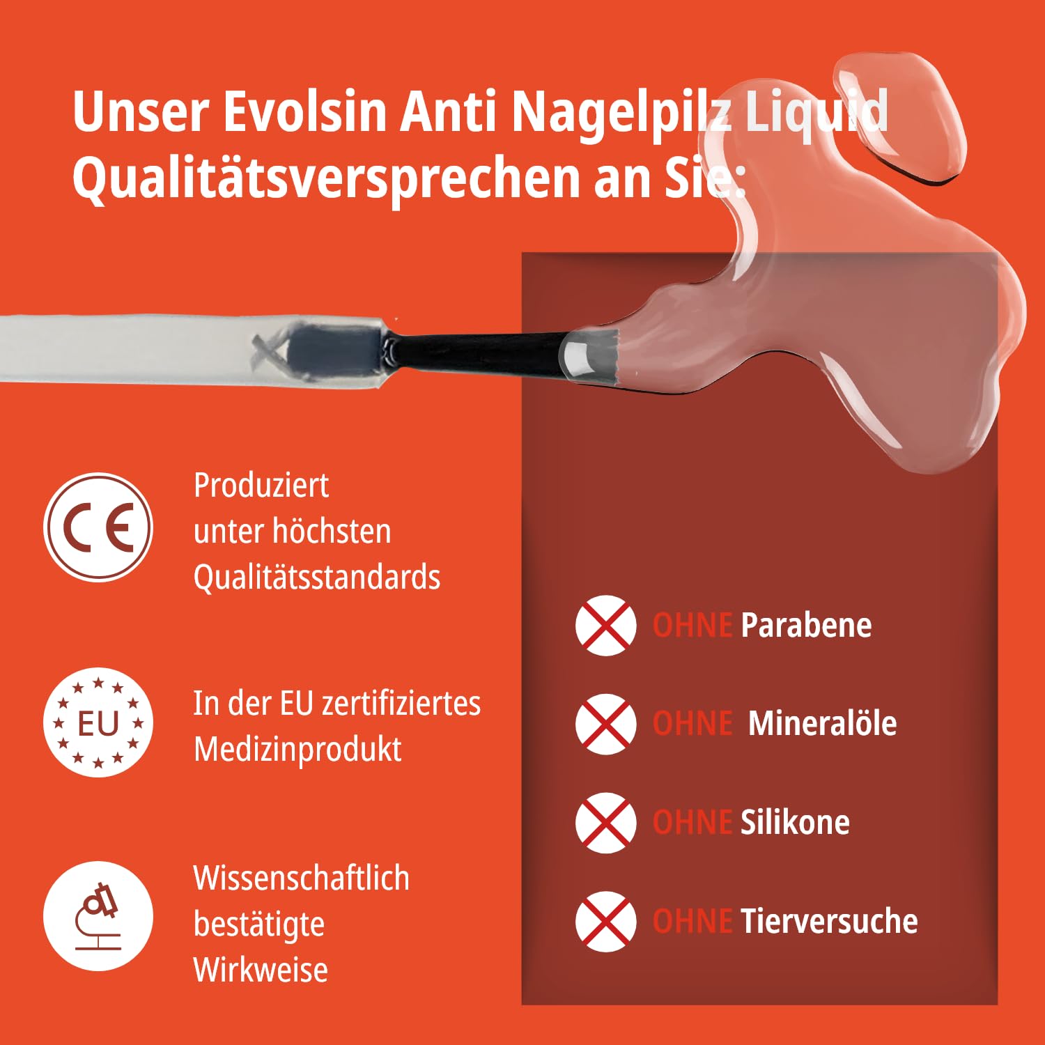 Thumbnail 4 de Evolsin® Anti-Nagelpilz Liquid – Medizinprodukt gegen Nagelpilz an Händen & Füßen, auch für Diabetiker