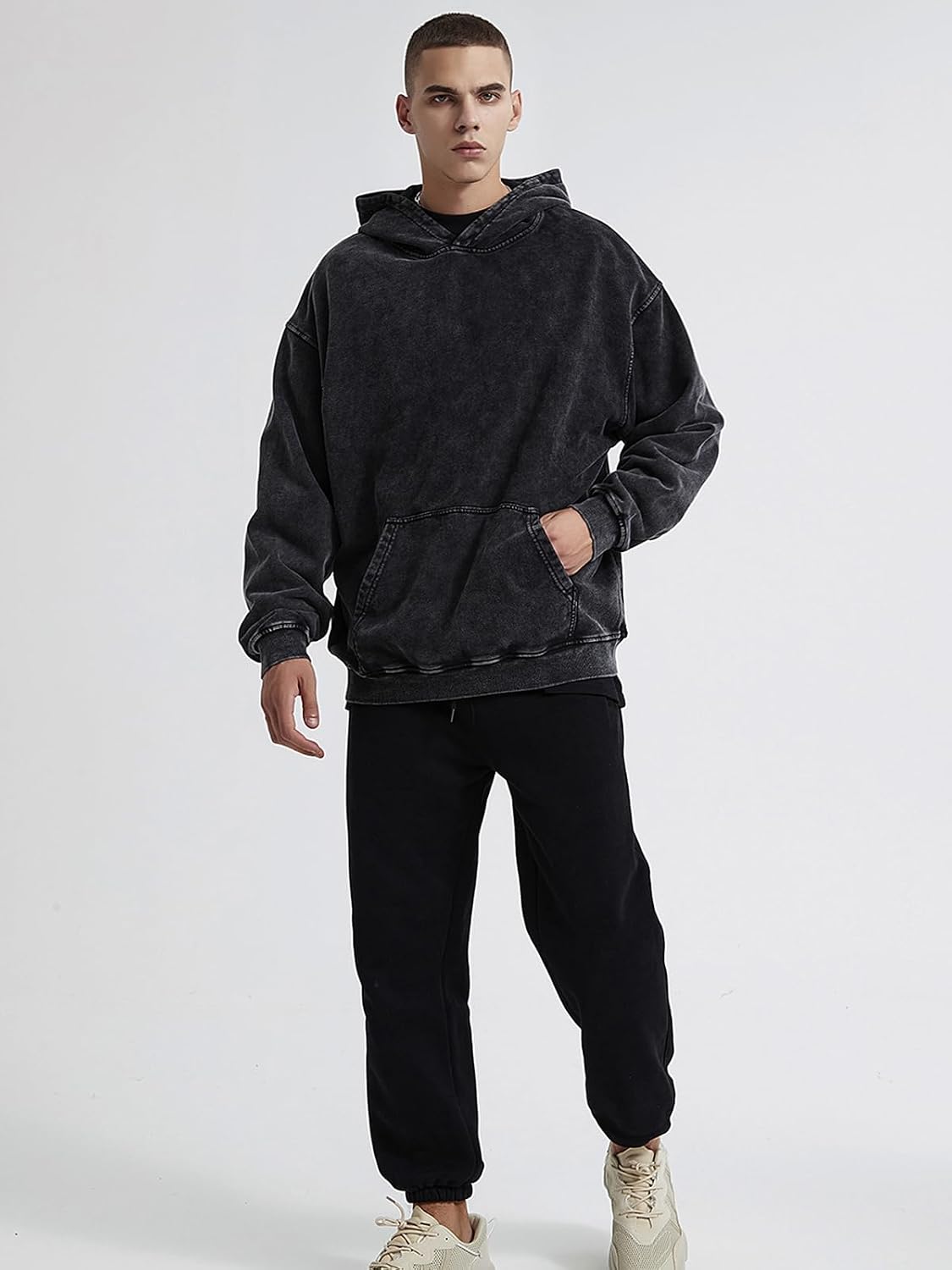 Thumbnail 2 de KEEPSHOWING Oversized Vintage Hoodie for Men