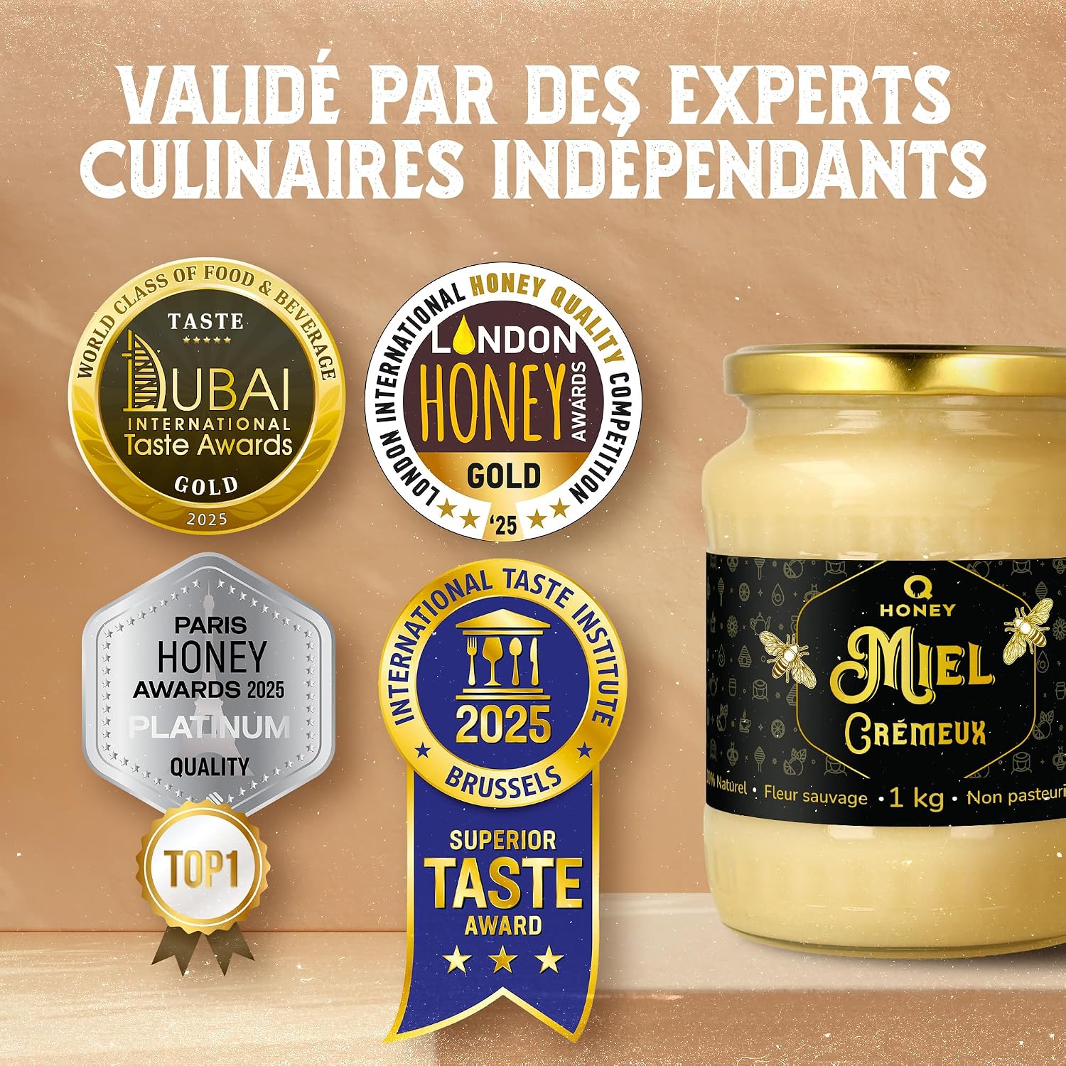 Thumbnail 5 de Lauréat Platine Miel Crémé 1kg 🍯