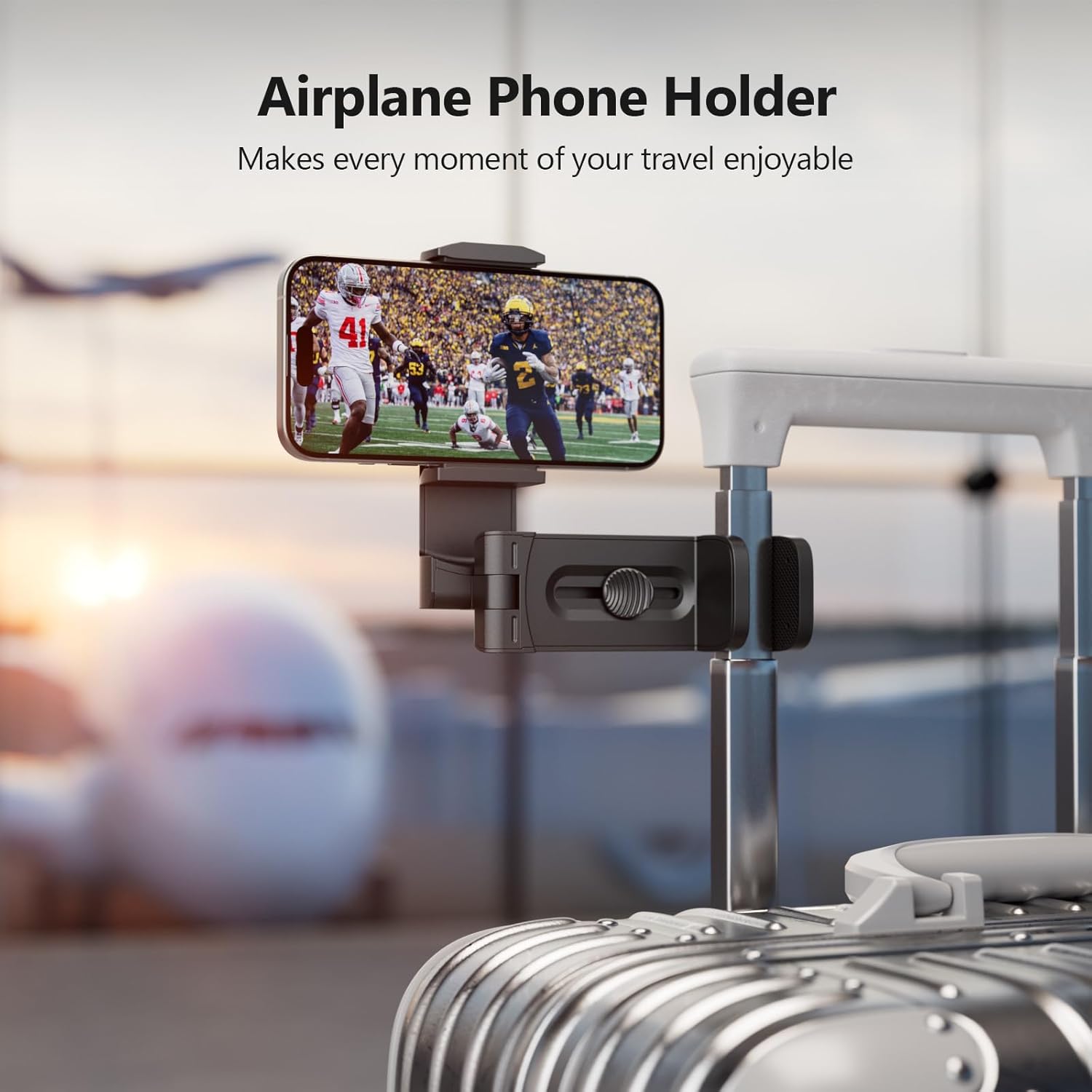 Thumbnail 2 de MiiKARE Airplane Phone Holder with 360° Rotation ⚙