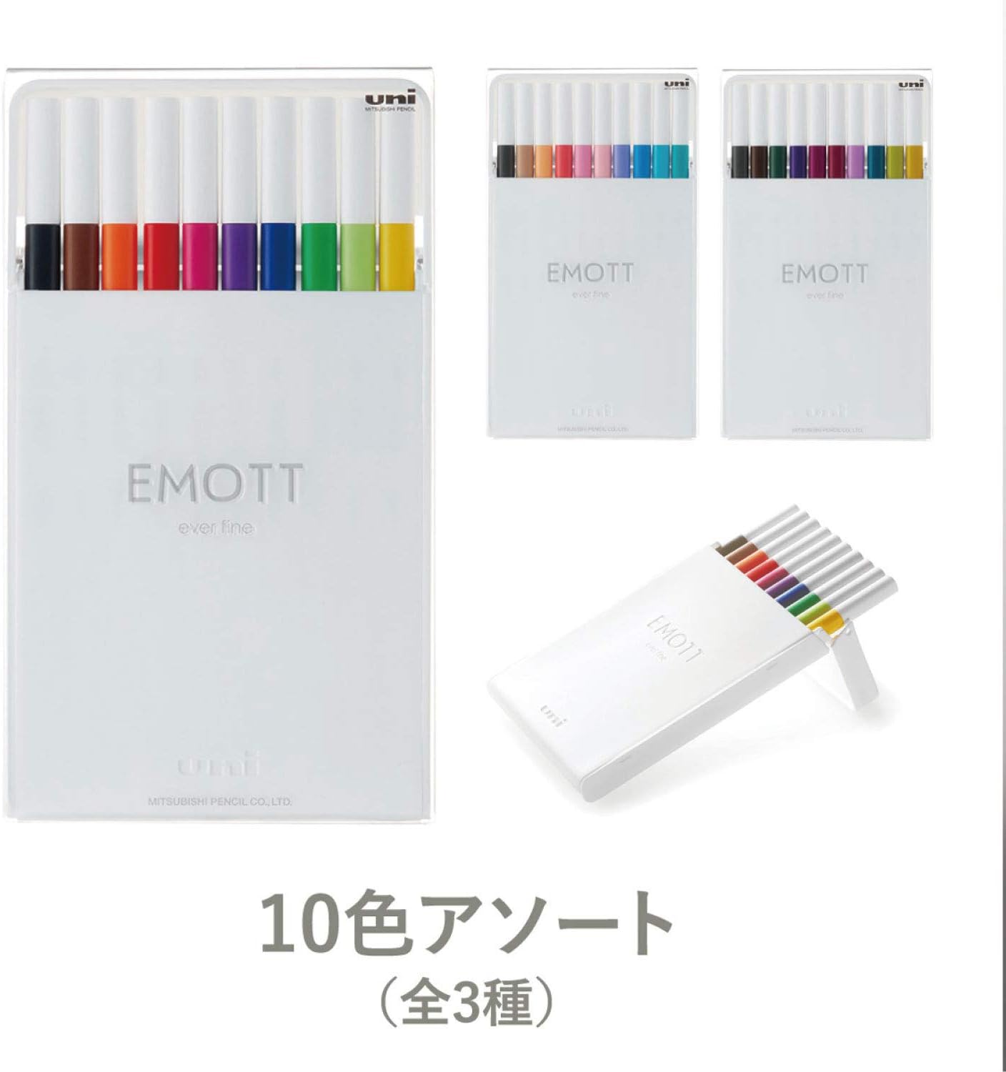 Thumbnail 5 de 三菱鉛筆 PEMSY10C.NO2 EMOTT fineliners, 10 pennor i pastell