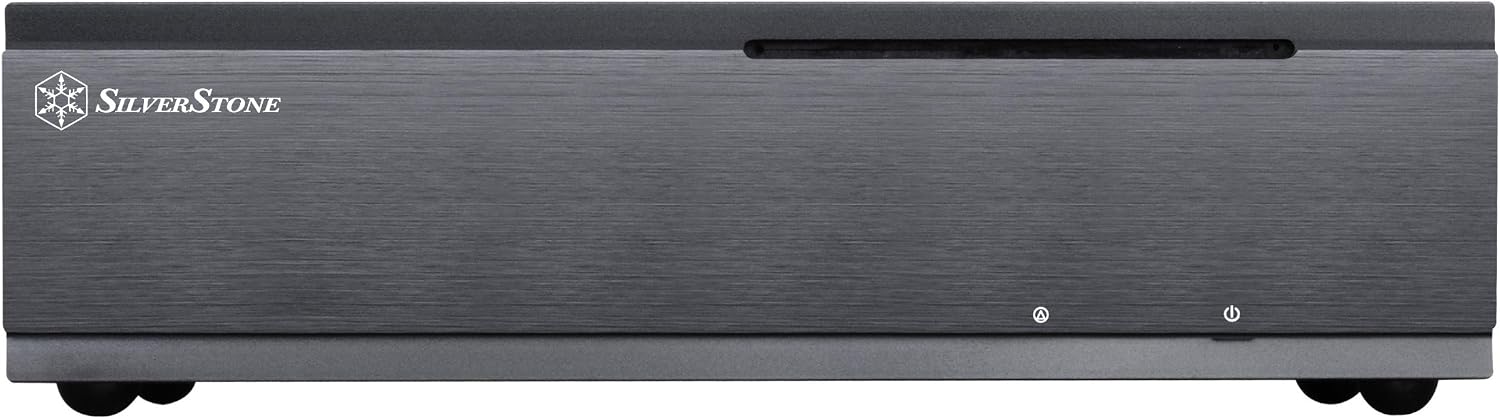Detalle 2 de SilverStone SST-ML06B Milo – obudowa HTPC Mini-ITX 7 l z aluminiowym frontem