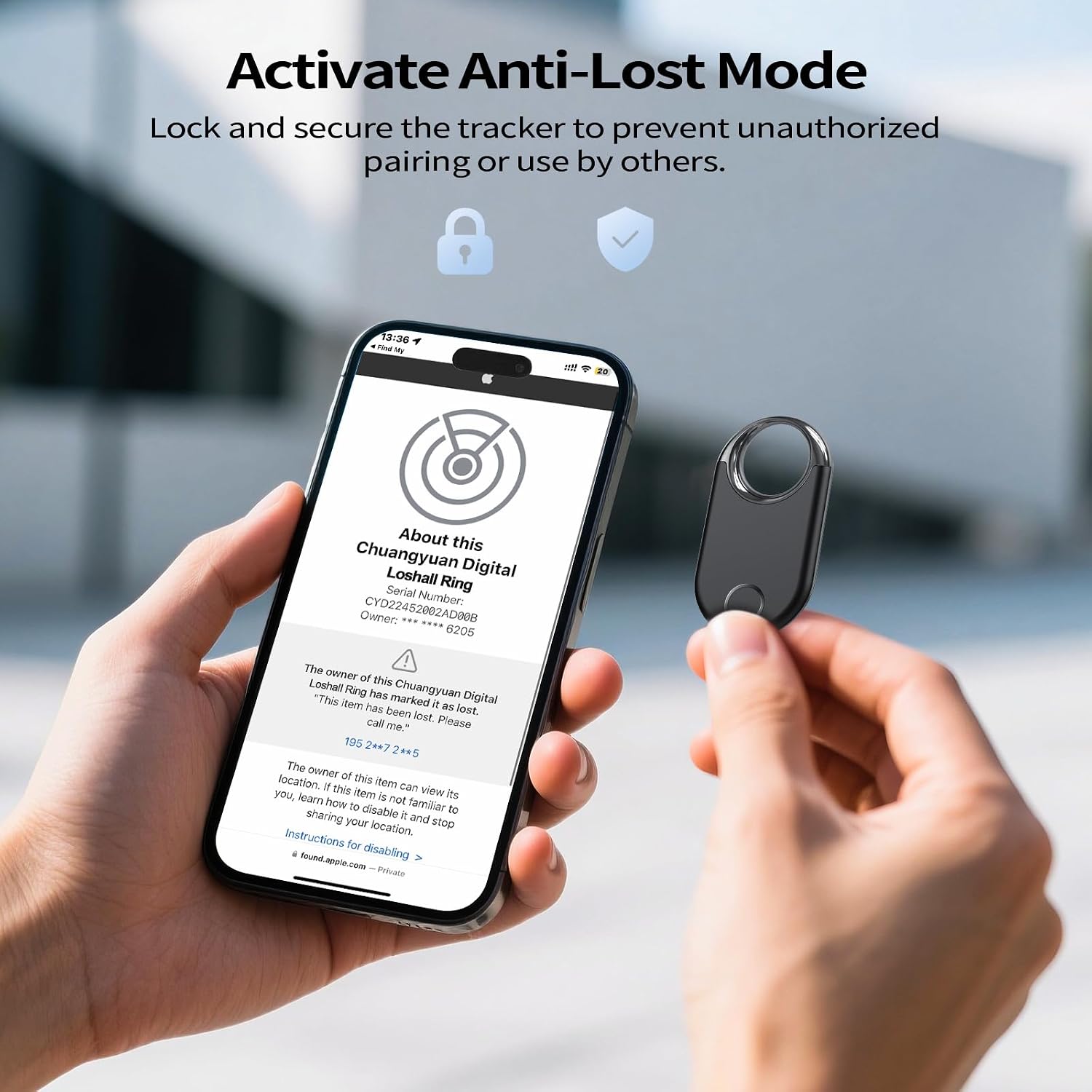 Thumbnail 3 de Smart Air Tags Bluetooth Tracker Finder 4 pezzi