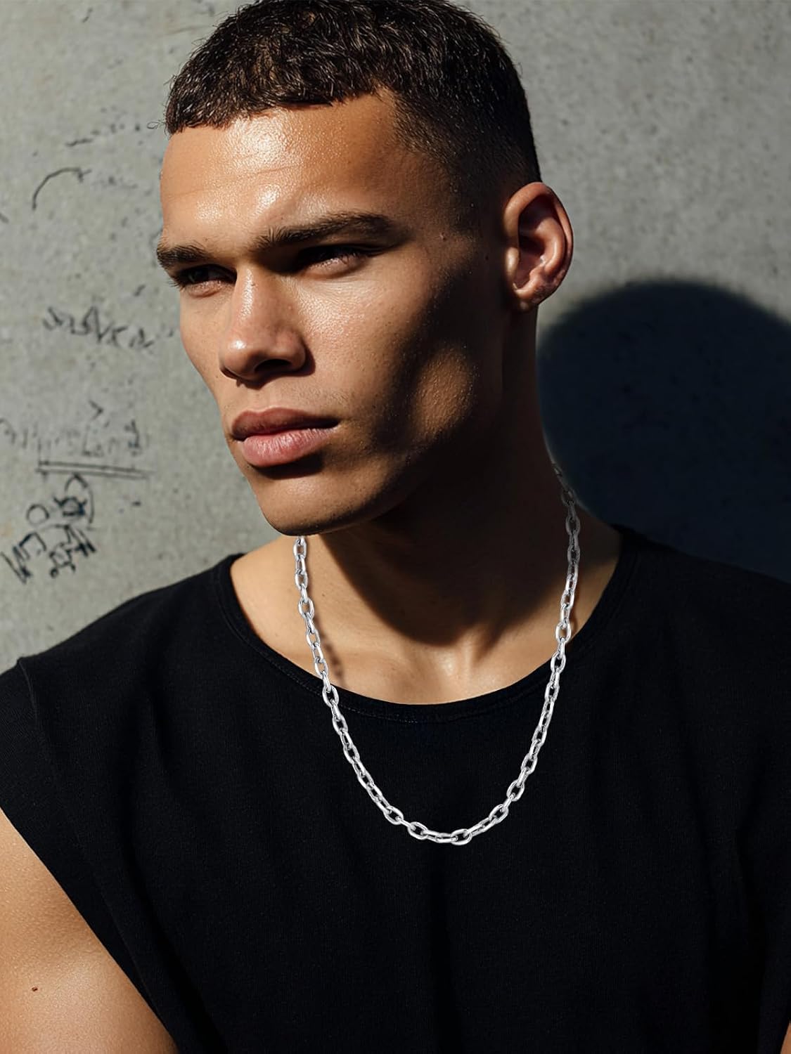 Detalle de ChainsHouse - Collier en Acier Inoxydable Massif 316L, Chaine Homme/Femme, Longueurs 46–76 cm