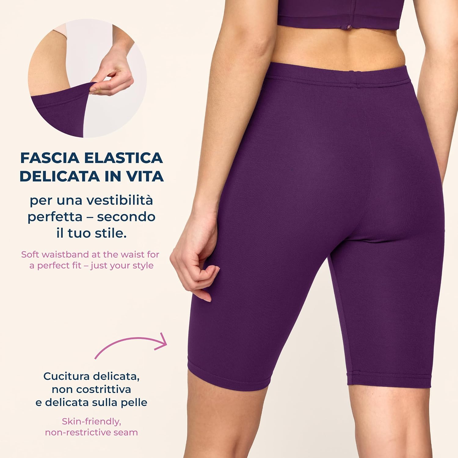 Detalle 2 de Merry Style MS10-145 Leggings corti donna