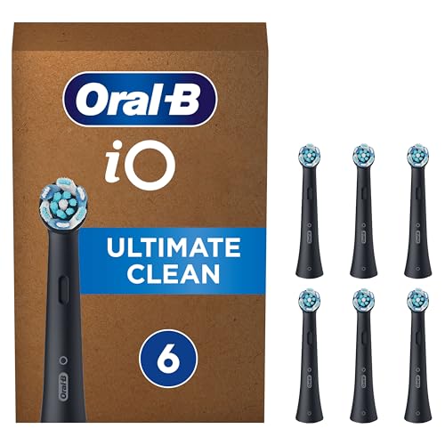 Detalle de Oral-B iO Ultimate Clean Original Electric Toothbrush Head (Black) – Pack of 6