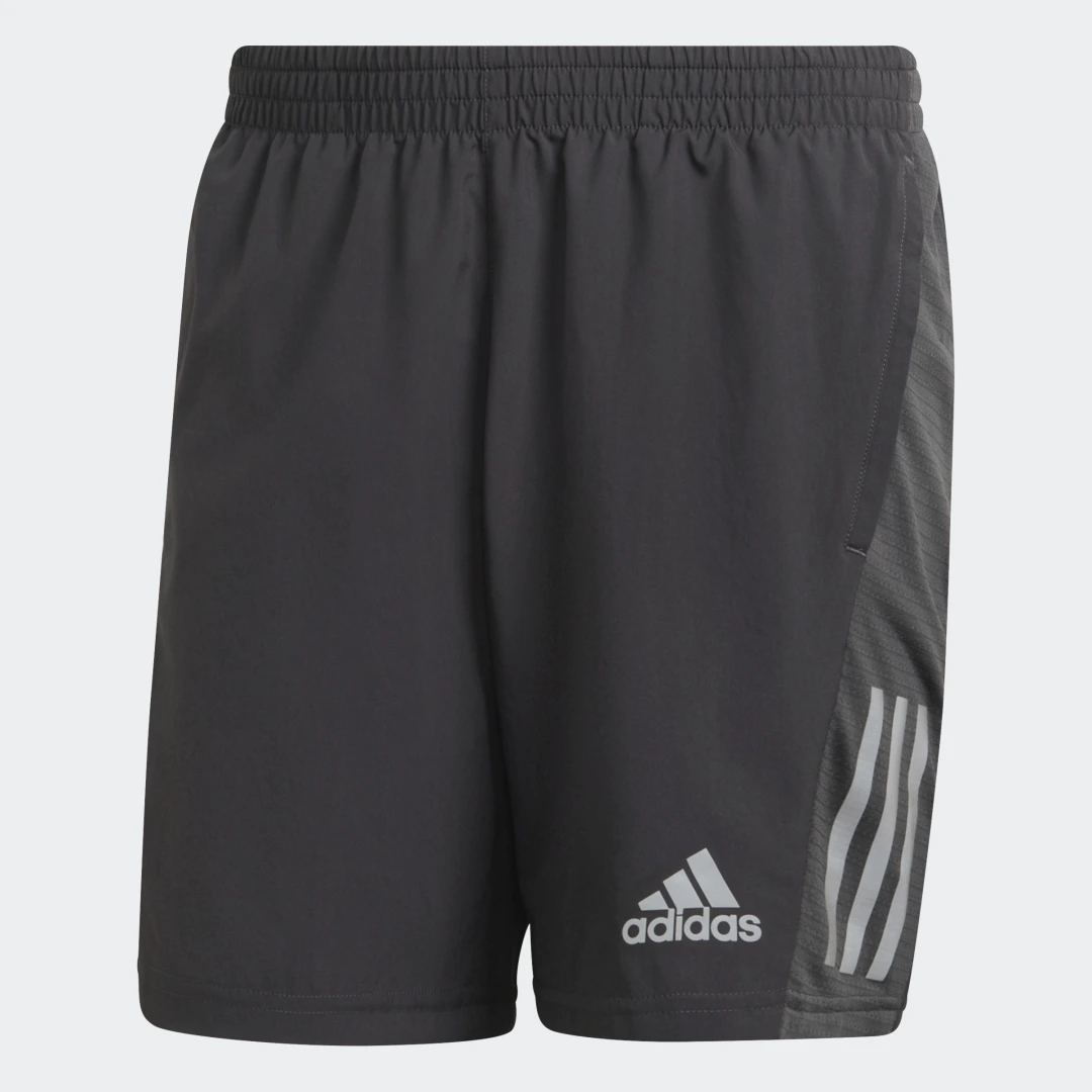 Detalle de Pantalón corto Own the Run de Adidas — Gris