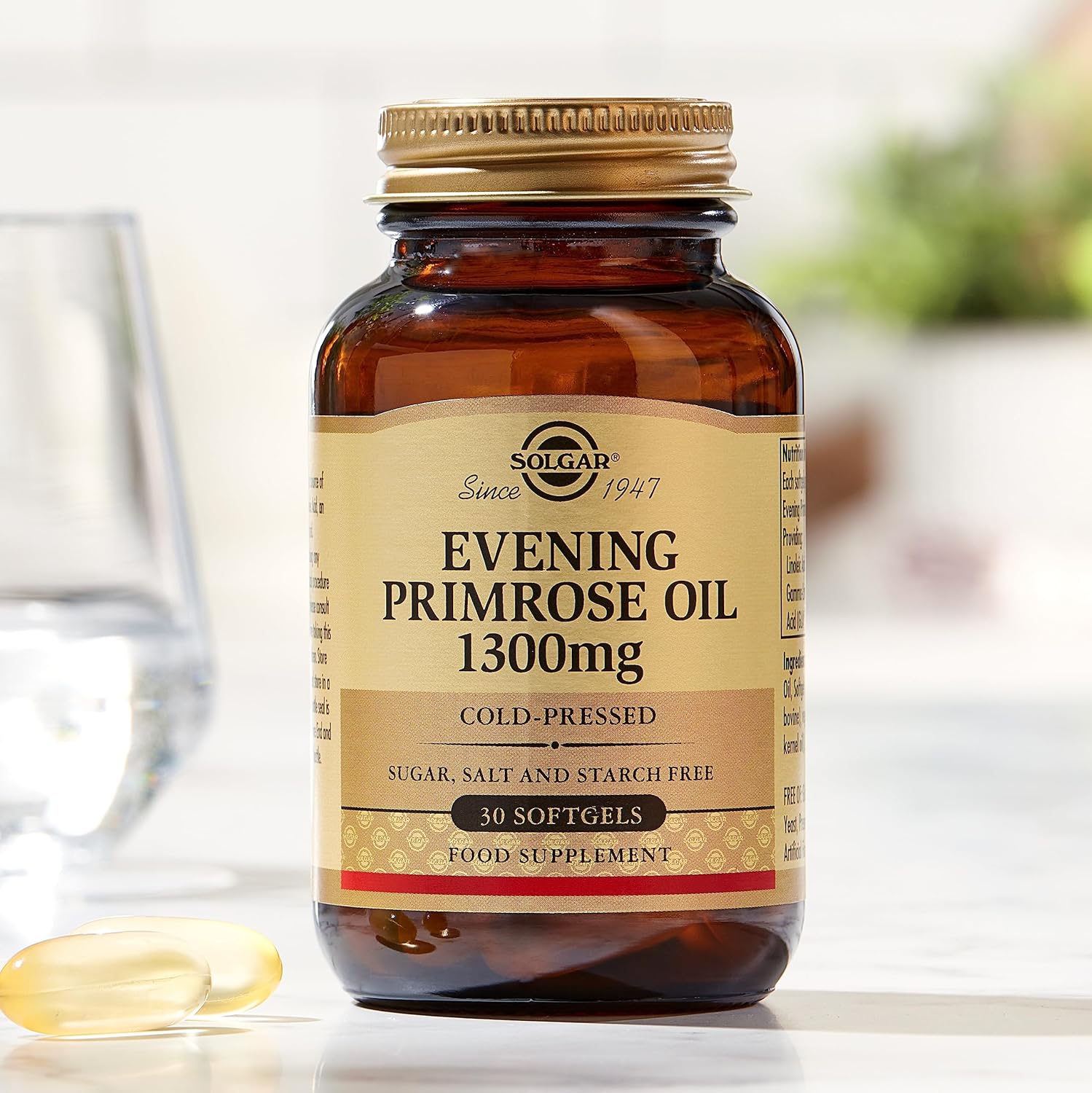 Thumbnail 2 de Solgar Aceite de Prímula de Rosa 1300 mg 🌸 - 30 Cápsulas