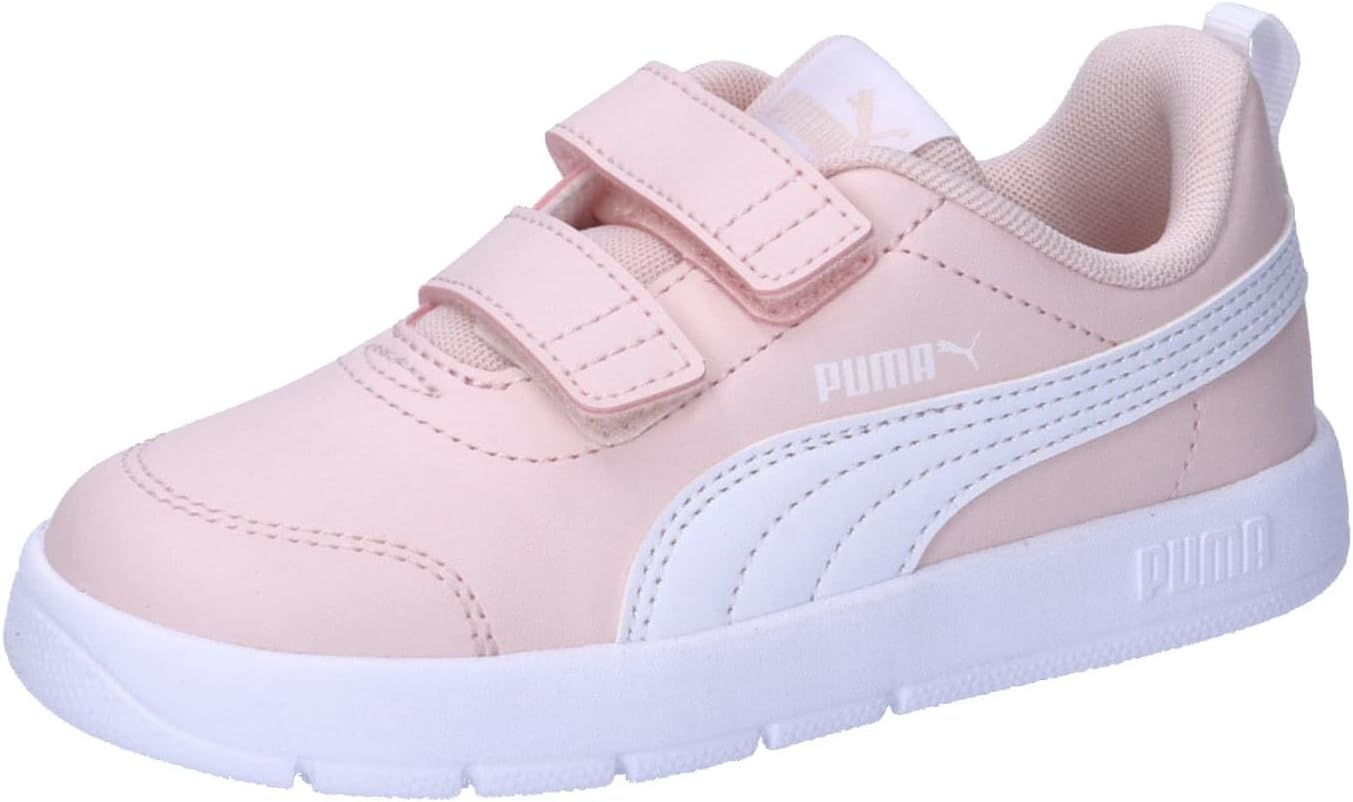 Detalle 2 de PUMA Kids Courtflex V2 V Inf Scarpe da ginnastica – Peacoat / High Risk Red, 25 EU