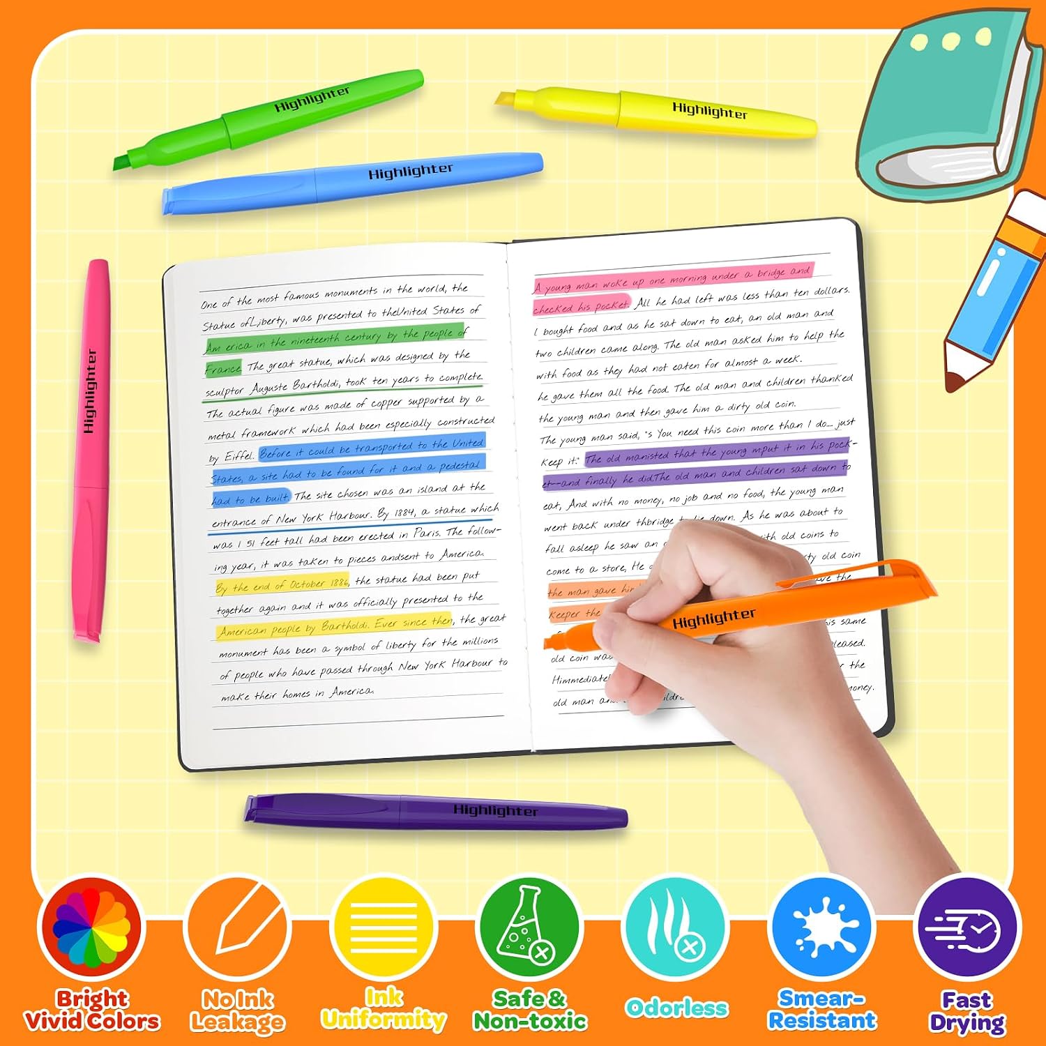 Thumbnail 4 de JSDOOGOO Highlighters 150-Pack