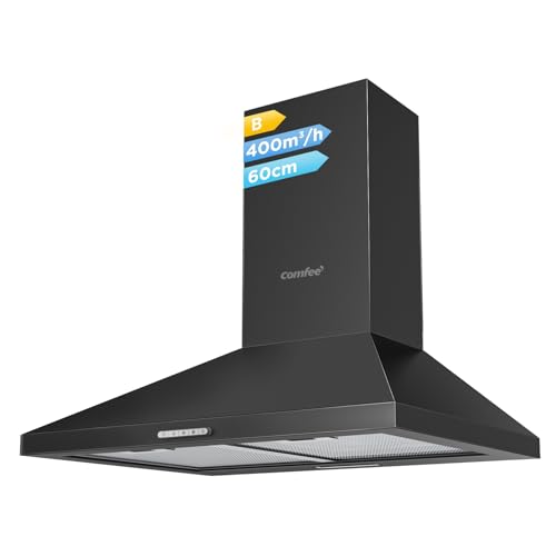 Imagen de COMFEE' 60cm Chimney Cooker Hood (Wall Mounted) in Black en OfertitasTOP