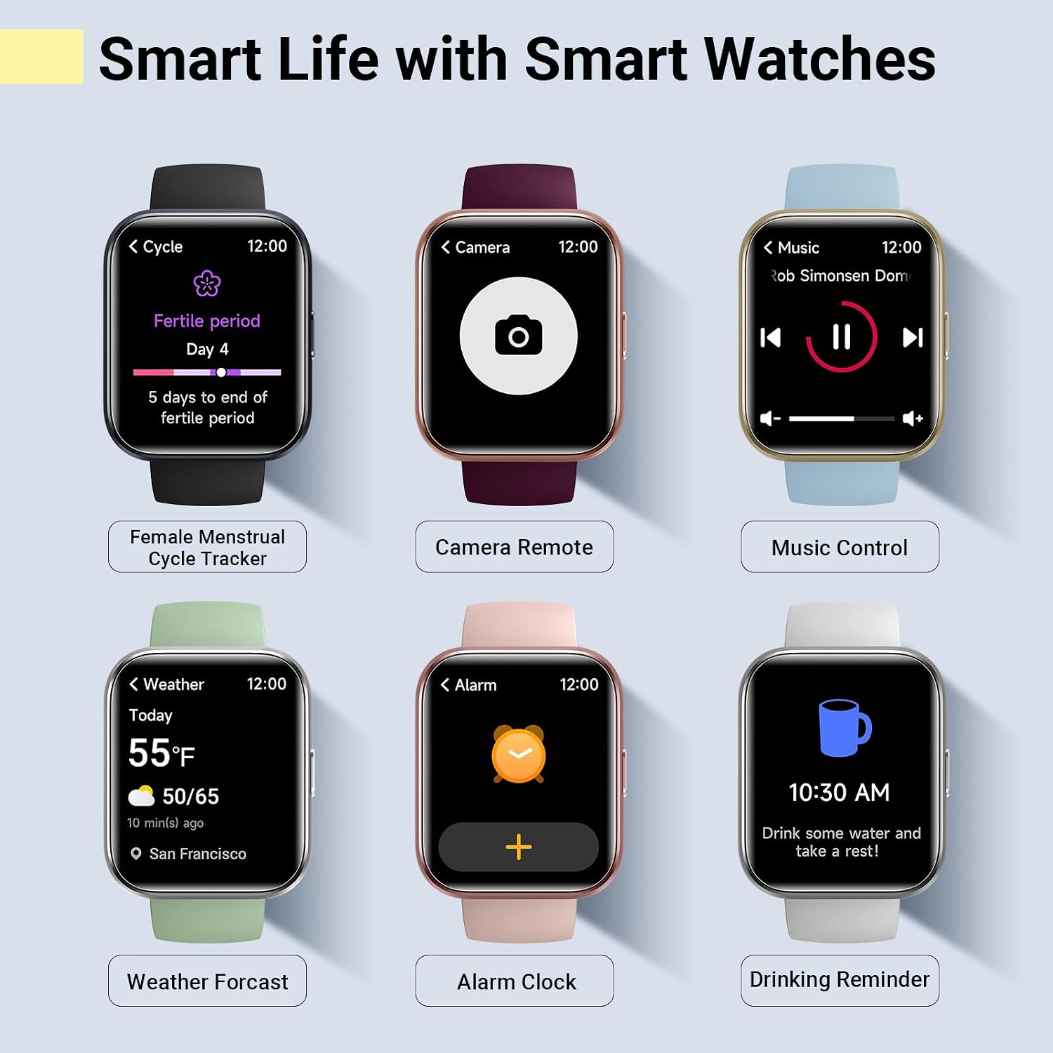 Detalle de Quican Smartwatch with 1.8-Inch HD Display