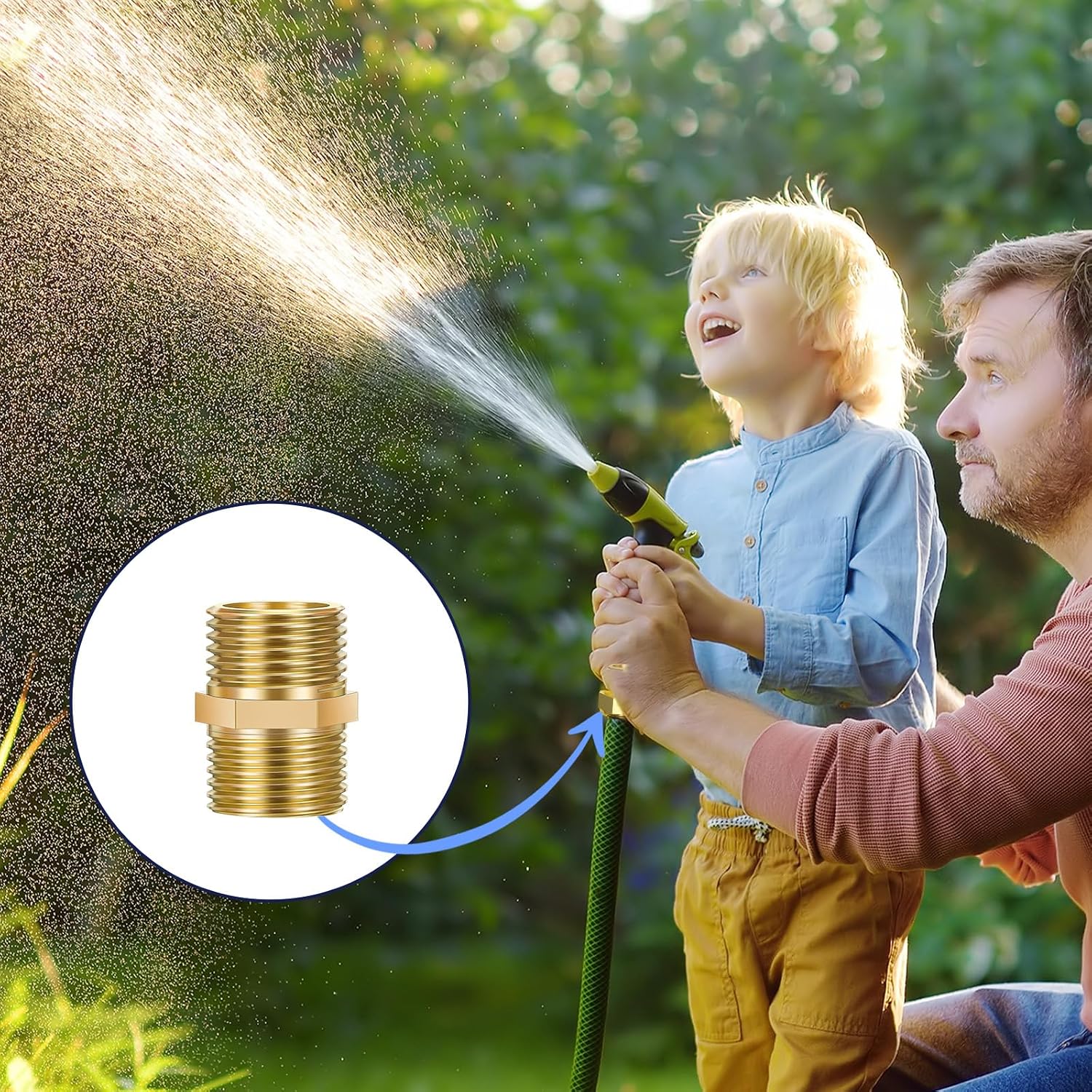 Thumbnail 3 de Atisite Messing Winkel 90° 1/2 Zoll Innen- und Außengewinde – 2 Stück, geeignet für Trinkwasser